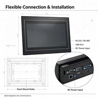 Interfaz Hombre-Máquina PLC Económica, Pantalla Táctil HMI de 7 Pulgadas Delta DOP-107SV