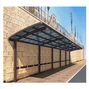 Abri solaire en alliage d'aluminium, une seule pièce, imperméable, pour terrasse extérieure, villa, balcon, avec panneau en polycarbonate - Product Image 1