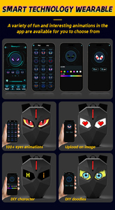 Sac à dos unisexe <span class=keywords><strong>LED</strong></span> Knight Softback étanche USB APP Control Programmable <span class=keywords><strong>LED</strong></span> Lights Cool DIY Motorcycle Riding Zipper 56-77L - Product Image 5