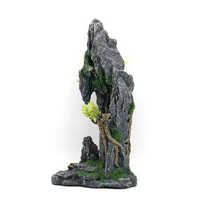 Aquarium Decoraties Groot En Hoog Uitzicht Op De Bergen Steen Betta Schuilplaats Aquarium Accessoires Decor Rots Grot Landschap - Product Image 6
