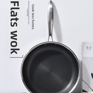 316 Edelstahl Antihaft-Flach pfanne Modernes Waben-Wok-Brat grill Gasherd Induktion sherd Kompatibles Kochen - Product Image 6
