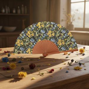 Abanico de Mano Plegable de Bambú y Madera con Logotipo Impreso Personalizado de Alta Calidad al por Mayor para Actividades Promocionales - Product Image 6