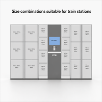 Casier de rangement intelligent pour bagages, service en libre-service 24h/24, pour gare Amtrak, terminal de bus, aéroport