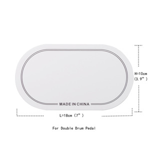 Logo personnalisé Double Pédale Basse Tambour Carnet Autocollant Tambour Peau Renforcement Polyester <span class=keywords><strong>Film</strong></span> Instrument de Musique Accessoire - Product Image 2