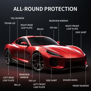 C5TOPFILM - Película Protectora <span class=keywords><strong>de</strong></span> Color TPU Roja <span class=keywords><strong>de</strong></span> 7.5mil, Película <span class=keywords><strong>de</strong></span> Envoltura <span class=keywords><strong>de</strong></span> Color PPF, Autoregenerable con Calor, Antiarañazos, Película <span class=keywords><strong>de</strong></span> <span class=keywords><strong>Cambio</strong></span> <span class=keywords><strong>de</strong></span> Color TPU para Exteriores <span class=keywords><strong>de</strong></span> Automóviles - Product Image 3