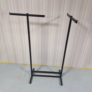 Appendiabiti in Metallo Nero Resistente - Espositore per Abiti a Doppio Livello Regolabile per <span class=keywords><strong>Negozi</strong></span> e Armadi Domestici - Product Image 4