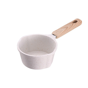 Mini Saucepan Aluminum Alloy Non-Stick <b>White</b> Eco-Friendly Portable Milk <b>Pot</b> For Cooking And Frying - Product Image 1