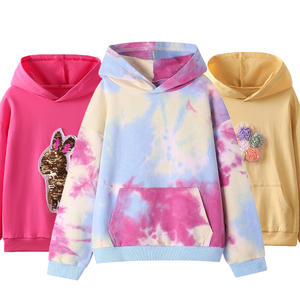 <span class=keywords><strong>Sudaderas</strong></span> con capucha para niñas Nueva moda Ofertas superiores de invierno <span class=keywords><strong>Sudaderas</strong></span> con capucha florales lindas Sudadera con capucha de gran tamaño personalizada para niñas de 2 a 15 años - Product Image 2