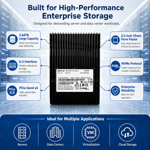 Pour Micron 7450 PRO 3.84TB Enterprise SSD U.3 PCIe4.0 NVMe MTFDKCC3T8TFR Disque SSD Serveur Intensif en Lecture U.3 NVMe Entreprise - Product Image 4