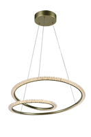 Lustre en aluminium au design de luxe post-moderne et personnalisé, lampe suspendue LED moderne à intensité variable pour chambre à coucher, protection oculaire