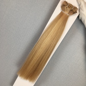 Extensiones de cabello humano de doble trama, cabello rubio ruso 100% Remy de Dragonbeauty Factory, tejido a máquina. - Product Image 3