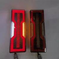 YBJ, accesorios para coche, luces traseras LED de humo rojo para Land Cruiser FJ76 LC78, montaje de lámpara trasera 2007-2021 LC79, luz trasera LED