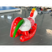 Cheval sauteur gonflable en PVC, jouet animal rebondissant pour enfants