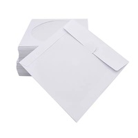 Sampul CD Kertas Putih Transparan 80gsm/100gsm, Sampul DVD, Sampul Kertas CD