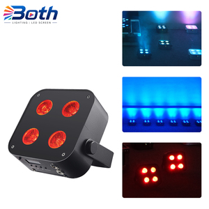 ไฟพาร์ LED RGBWA UV ไร้สาย DMX รุ่น IR4 4x12W ขนาดเล็ก ใช้แบตเตอรี่ สำหรับงานแต่งงาน ปาร์ตี้ และตกแต่งเวที - Product Image 1