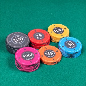 Fichas de Cerámica Personalizadas de Fábrica de 10g para Póker, 39x3.3mm, Alta Calidad de <span class=keywords><strong>Casino</strong></span>, Cualquier Diseño Personalizable para Juegos de Apuestas - Product Image 1