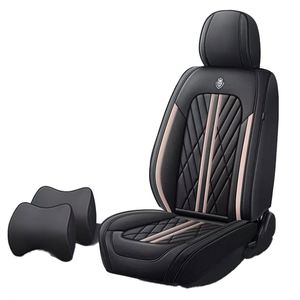 Carmalu 9D Luxury <b>Leather</b> Sporty Dirt-resistant 9-Piece Full Set Universal All-Season <b>Car</b> <b>Seat</b> <b>Cover</b> - Product Image 4
