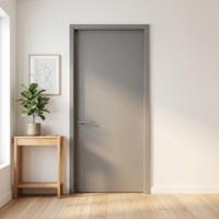 Porte intérieure en composite polymère durable Yunxin, isolation acoustique, style moderne, épaisseur personnalisable, pour chambre, appartement, hôtel