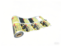 Film en rouleau imprimé PET/PET+VMPET de qualité alimentaire pour emballage flexible, résistant à l'humidité, couleur et taille personnalisées