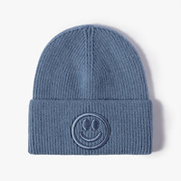Gorro de Punto Informal de Otoño Invierno, Nuevo, con Logotipo Personalizable, Cálido, Unisex, para Negocios, Viajes, Bordado 3D, Imagen de Nailon
