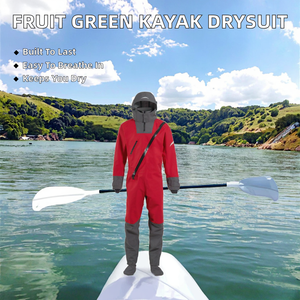 Traje de Natación Kayak 2025 Fruit Green, Traje Seco para Deportes Acuáticos, Impermeable, Transpirable, con Cierre Frontal en el Pecho, Logotipo, para Pesca, Natación, Buceo - Product Image 2