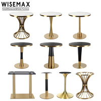 WISEMAX Fournisseur de meubles de restaurant Luxe Moderne Vente en gros Populaire Personnalisé Pieds de table basse Base de table à manger en métal