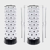 Système de culture hydroponique et aéroponique intelligent pour petit jardin d'intérieur, tour à plusieurs niveaux avec design vertical en PVC de qualité alimentaire