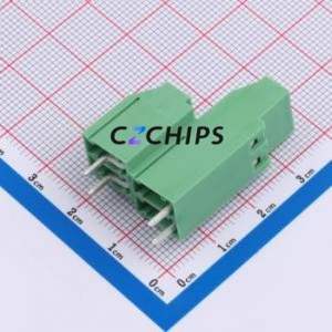 1721728 Screw Terminal Block Through hole Component (THT),P=5.08mm Connector 5.08mm Green Through Hole 4P - Product Image 2