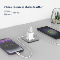 Los mejores fabricantes UK EU 20W GaN Adaptadores de cargador con dispositivos universales Carga rápida Tipo C 20W PD Cargador para cargador Apple
