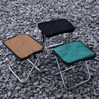 Tabouret pliant de camping en alliage d'aluminium à ouverture rapide, ultra-léger, facile à transporter, avec sac de transport pratique pour la pêche