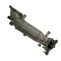 Sistem Knalpot Downpipe Pabrik SR Performance dari Baja Anti Karat untuk Honda Civic 17-23+/Type R FK8 & FL5/ 23+ Integra Type S DE5