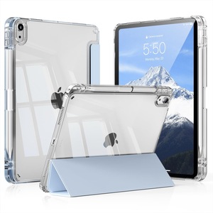Nouveau design PC + TPU étui en silicone demi-<span class=keywords><strong>coque</strong></span> pour <span class=keywords><strong>iPad</strong></span> avec fente pour crayon Design ultra mince avec autocollant bricolage étui en cuir PU pour <span class=keywords><strong>iPad</strong></span> - Product Image 3