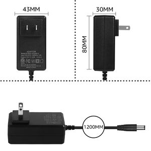 Reliable Stable 15W-60W AC-DC Switching Power <b>Adapters</b> High-Efficiency PC Material CE for FCC Certified Custom Logo Multiple - Product Image 6