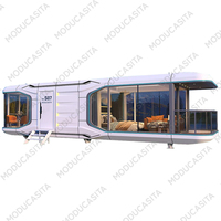 Maison en conteneur préfabriquée modulaire moderne de luxe de haute qualité Maison capsule de luxe pour chambre à coucher Villa Appartement Application