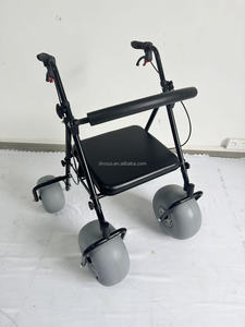 Beach <b>Walker</b> Beach Assisted Walking Wheelchair Adult Seat Labor-saving Pulley Rehabilitation Supplies Lightweight Steel <b>Rollator</b> - Product Image 2