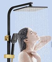 Système de douche à affichage intelligent Ensemble de douche thermostatique pour salle de bains Kits de douche à effet pluie