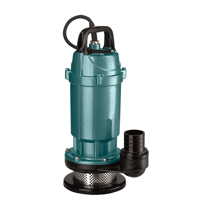 Grandfar QDX water single phase ground force 0.5HP 0.37KW 220V Copper wire motor submersible water pump with floating switch