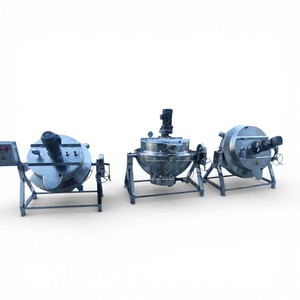 Olla Industrial Comercial de Acero Inoxidable para Hervir Mermelada, con Agitador Horizontal y Sistema de Inclinación a Gas - Product Image 2