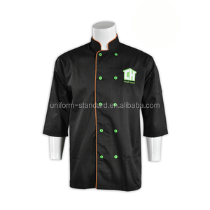 Certificat <span class=keywords><strong>FAMA</strong></span> usine iron chef veste vêtements de chef canada double boutonnage manteau de chef - Product Image 3