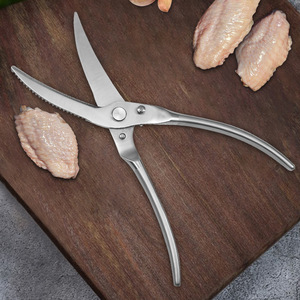 Stainless Steel <b>Kitchen</b> <b>Scissors</b> Straight Head Non Slip Home Use Multi Functional Fish Scale Scraper - Product Image 3