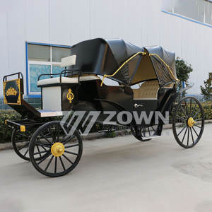 Kereta tamasya Retro kereta kuda klasik Kereta Kuda desain Victoria kereta kuda - Product Image 4