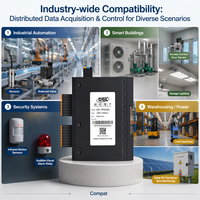 Módulo IO Remoto Modbus TCP CK-TP5163, 16DI, 12 Salidas de Relé, Ethernet Dual en Cascada, Módulo IO para Riel DIN, Compatible con NPN PNP