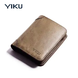 Custom Leather Billfold Handmade Customized Men Leather Wallet Genuine Leather