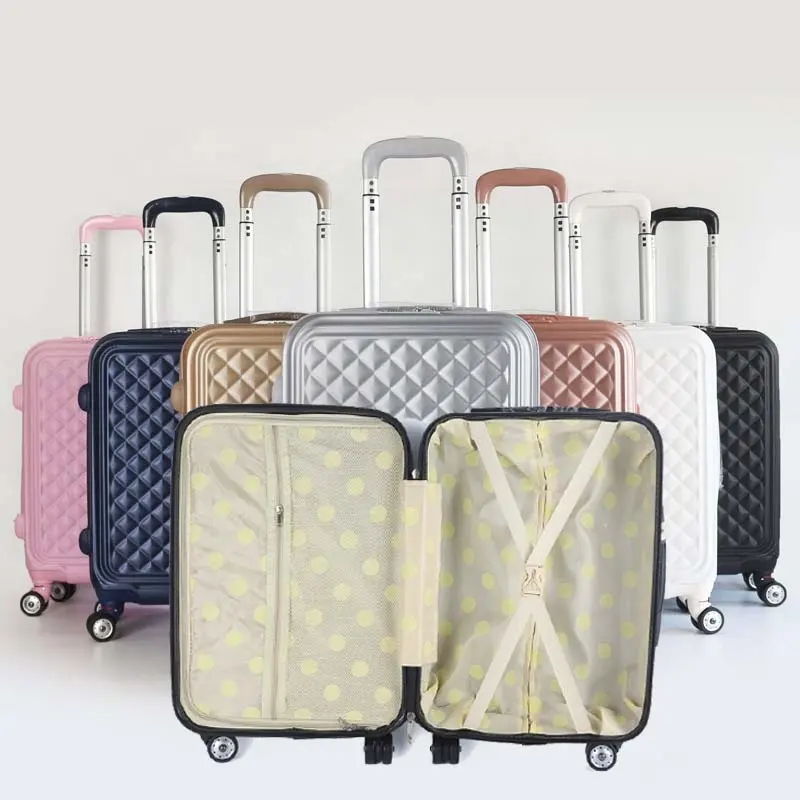Новый дизайн чемоданов для багажа 14 дюймов 20 дюймов 24 дюйма 28 дюймов, чемодан с TSA из АБС-пластика для путешествий