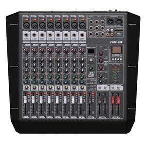 Consola mezcladora de audio profesional FX 8 12 16 24 canales con MP3 USB, buen monitoreo de todas las entradas y salidas para presentaciones. - Product Image 1