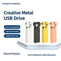 Clé USB personnalisée avec logo, prix réduit, en forme de cœur, 2 Go, 4 Go, 8 Go, 64 Go, haute vitesse, clé USB 2.0, clé USB 3.0, clé USB Flash