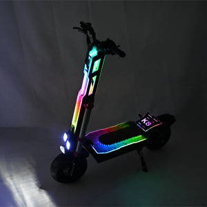 Scooter Eléctrico Plegable Popular de 60V 6000W 38AH, Alta Velocidad 80KMH 50MPH, Largo Alcance, Neumático de 12 Pulgadas, con Luces de Colores - Product Image 2