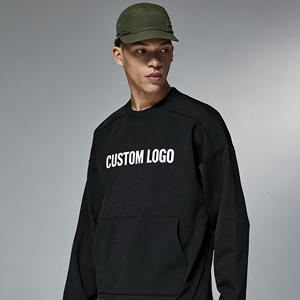 Sweat-shirt à capuche en molleton bouclette 100 % coton épais 365G, coupe décontractée, coupe-vent, personnalisable avec logo, idéal pour l'automne – Vente en gros - Product Image 1