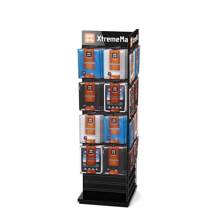 Customized Floorstanding Double-sided Wooden Display Shelf Store Display Stand for Flower Seeds Packs — view 4