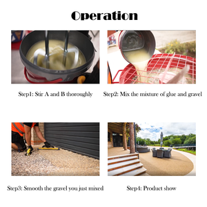 Driveway Stone Epoxy <strong>Resin</strong> Pebble Stone Fooring Concrete Bonding Ggent for Road Pavement Stone /<strong>Resin</strong> <strong>Bound</strong> - Product Image 4